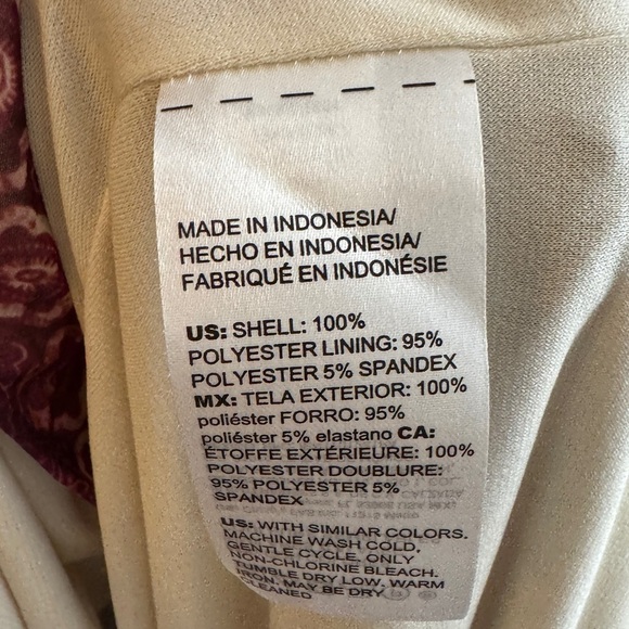 Chico’s Chiffon Floral Brown Purple Maxi Skirt Size 0 (US 4-6) - Picture 13 of 13